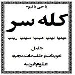 دانلود pdf کتاب کله سر تالیف ارسلان کشوری - در باب آموزش کامل علوم غریبه-کتاب باستان